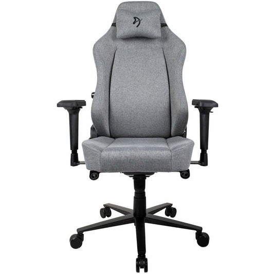 Arozzi Primo Premium Woven Fabric Gaming/Office Chair - Grey w/ Black Logo