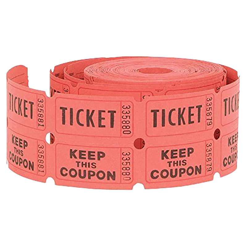 Unique Party Double Roll Ticket - Pack of 500