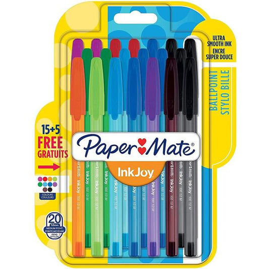Papermate Ballpen Set - Pack of 15 + 5 (Fun)