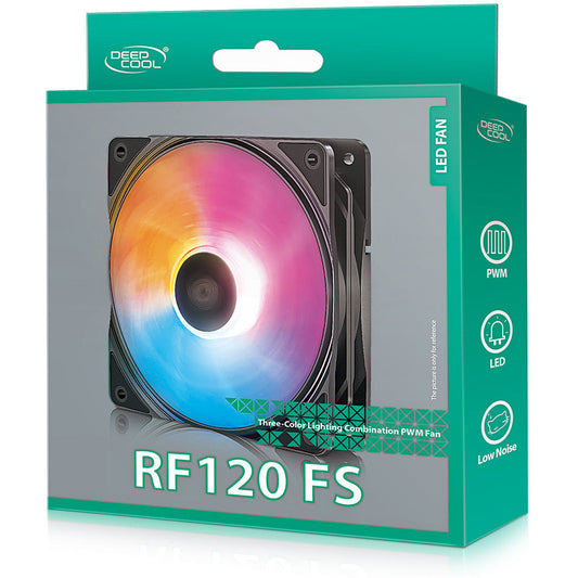 DEEPCOOL RF120 FS Fixed-RGB 120 mm PWM 9 Fan Blades Design