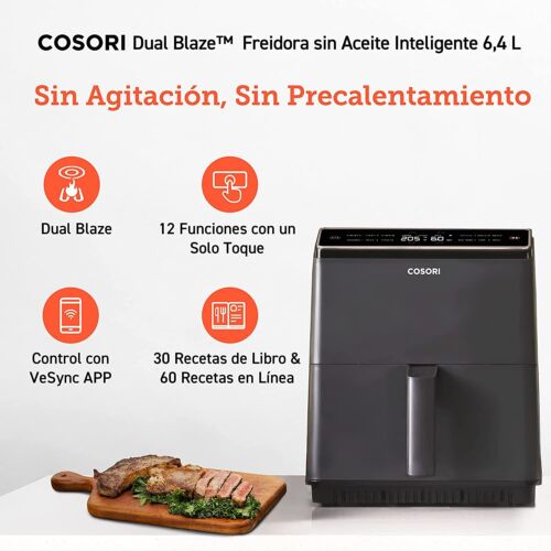 COSORI Dual Blaze Smart WiF Air Fryer, 6.4L