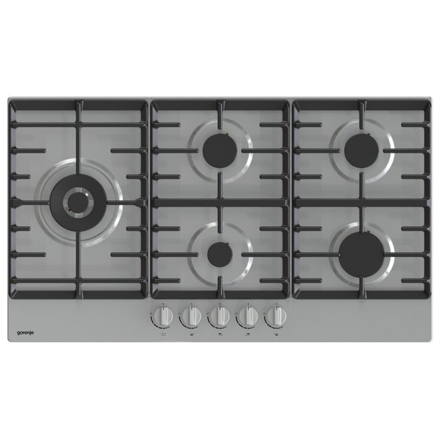 GORENJE Built-In Gas Hob 90cm 5 Burners  Stainless Steel