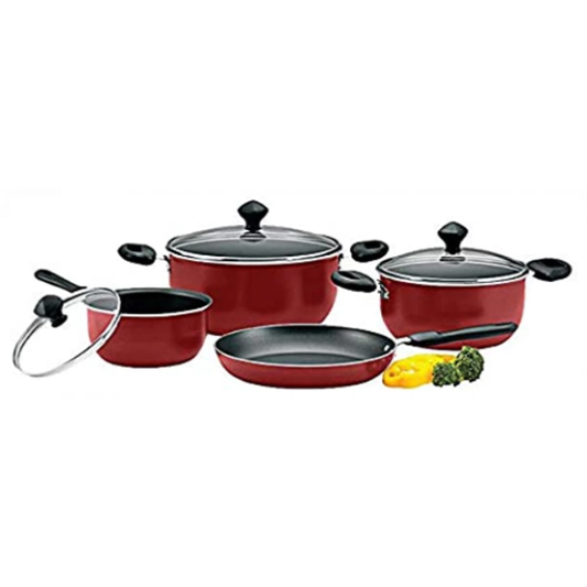 PRESTIGE Cookware Set 7 Pieces - Red PR21568