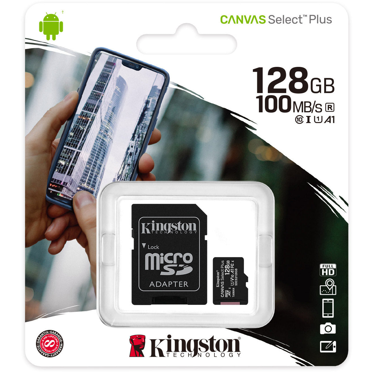 Kingston SDCS2/128GB Canvas Select Plus 128GB Class 10