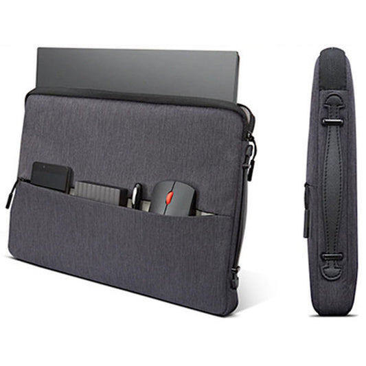Lenovo Urban Laptop Sleeve 14 Water Resistant Soft Padded Reinforced Rubber Corners - Charcoal Grey