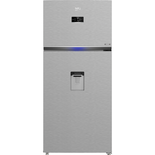 Beko Harvest Fresh Fridge 650 Liter Steel A++ Electronic Display With Manual Water Dispenser