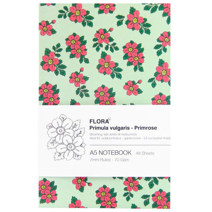 Special Offer Inspira Flora 48 Sheets Ruled A5 Notebook - Pack of 4