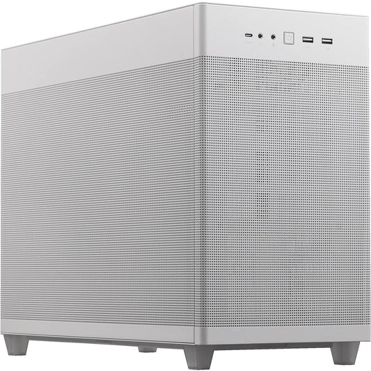 ASUS Prime AP201 MicroATX Tool-Free Side Panels & a Quasi-Filter Mesh Support 360mm Coolers & Graphics Cards 338mm Long - White