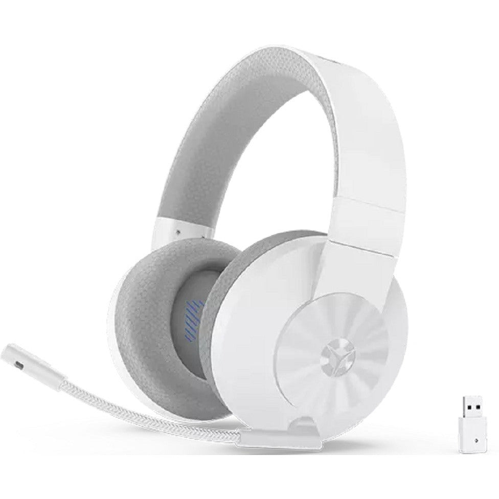 Lenovo Legion H600 Wire & Wireless Gaming Headset up to 20 Hours Battery & 12m w/ Range - White
