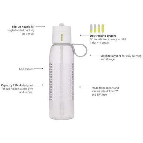 Joseph Joseph 0.75L Water Bottle with Dot Counting Lid