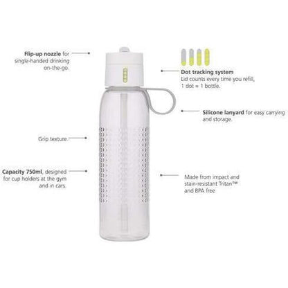 Joseph Joseph 0.75L Water Bottle with Dot Counting Lid