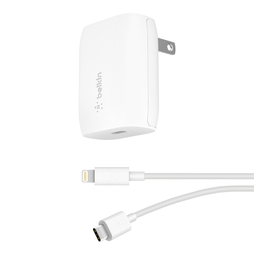 Belkin BOOST CHARGE 20W USBC PD Wall Charger Lightning Cable