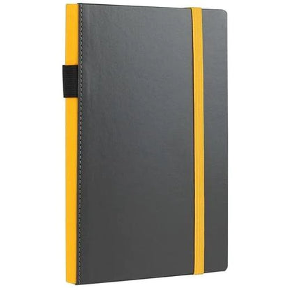 Notes & Dabbles Flynn Hard Cover Lined Journal with Pen Holder - A6